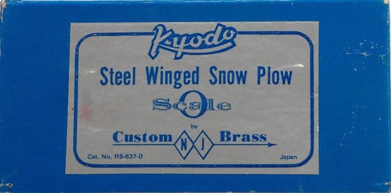 NJ Custom Brass O Gauge Canadian Pacific Snow Plow