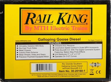 MTH Rail King O Gauge Rio Grande Southern Goose #7
