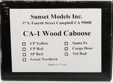 Sunset 3rd Rai O Gauge CA-1 Wood Caboose Union Pacific