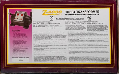 MTH 40-4000 Z-4000 Transformer