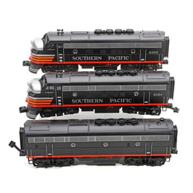 MTH O Gauge Southern Pacific F-3 A-B-A Diesel Loco
