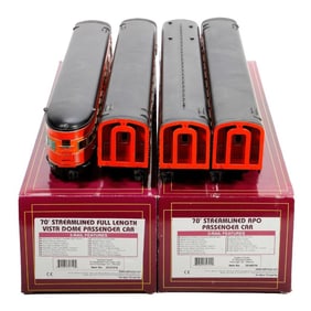 O Gauge Southern Pacific Daylight Passenger Train Cars