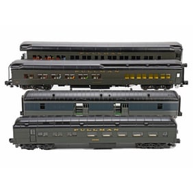 O Gauge Southern Pacific Baggage Car, Pullman Golden Grove and 13 Diner, K-Line Pullman Diner