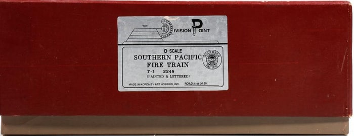 Division Point O Gauge Southern Pacific Fire Train
