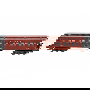 Lionel O Gauge Sager Place "Madison" Heavyweight Passenger Car: Lionel O gauge "Lionel Lines" 2626 "Sager Place" Heavyweight Observation Passenger Car. Paint scrape one side. Trucks and couplers intact. No box