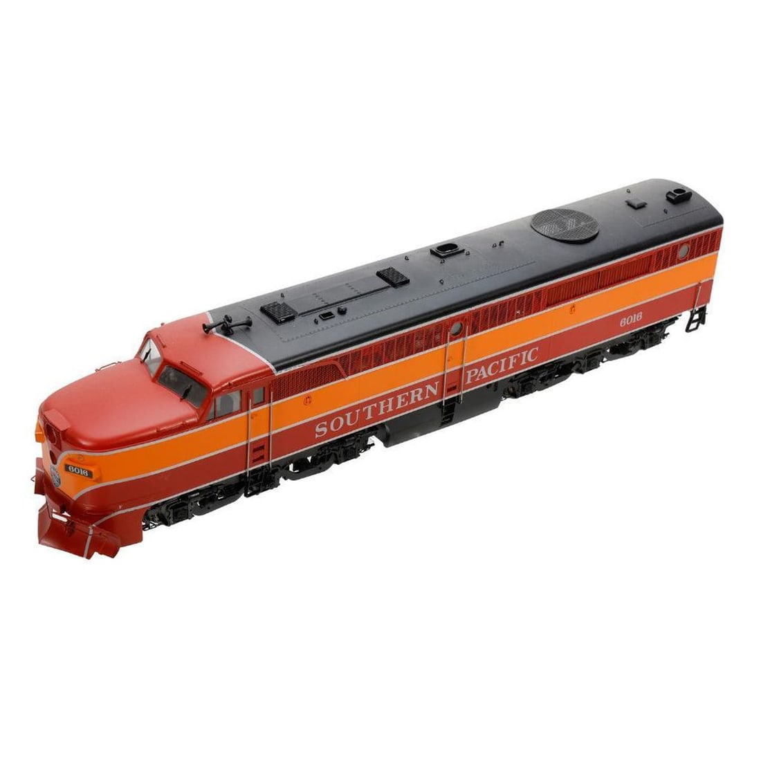 O Gauge Southern Pacific Alco PA - Daylight Colors: O Gauge Southern Pacific Alco PA in Daylight Colors with snow plow and rear KD coupler. Road Number 6016