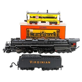 MTH 20-3116-1 Virginian 2-6-6-6 Steam Locomotive and Tender, Lionel (2) Cabooses