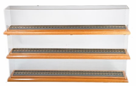 Three - O Gauge Plexiglass Display Case