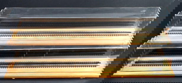 Two - O Gauge Plexiglass Display Cases