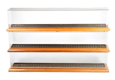 Three - O Gauge Plexiglass Display Cases
