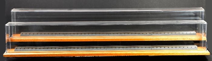 Two O Gauge Plexiglass Display Cases