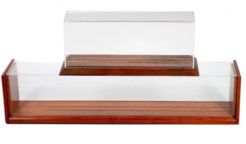Two On30 Plexiglass Display Cases
