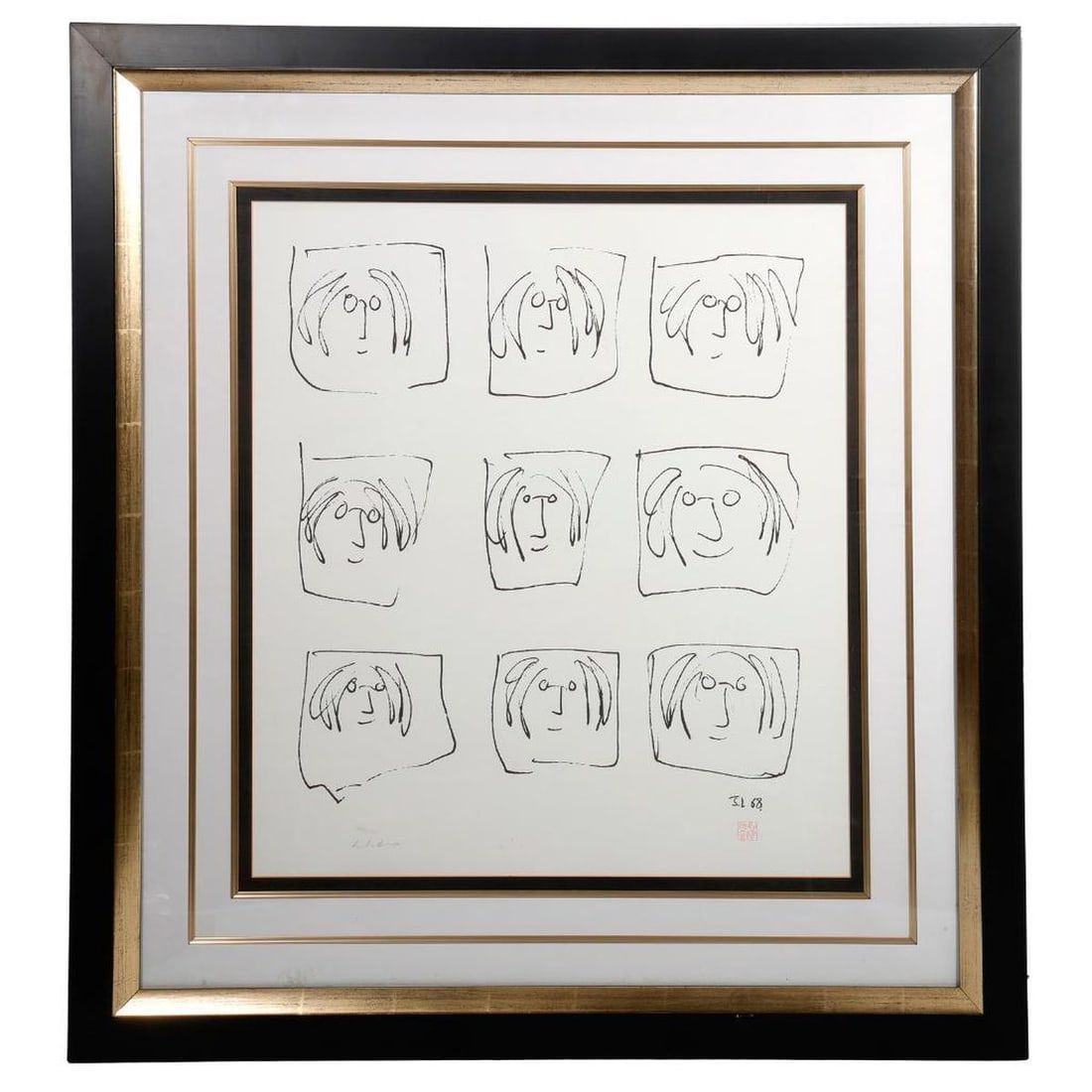 John Lennon Signed Bag One Print •