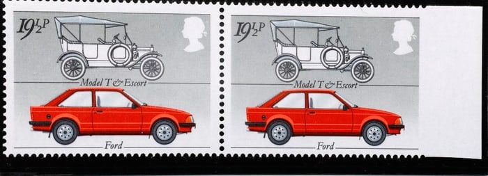 British Motor Industry 19 1/2p Stamps, 1982