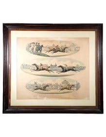 Eclipse vs. Sir Henry Horse Race Print, 1823