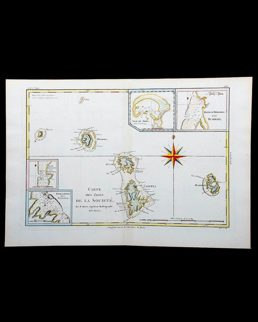 French Polynesia Map, 18th Century (1 of 2)