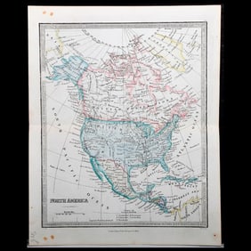 James Wyld, The Younger, Map Plate of North America