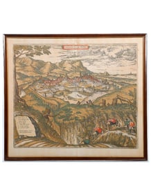 Antique View of Velletri, Braun and Hogenburg