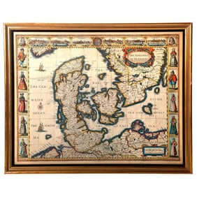 Map of the Kingdom of Denmark, John Speed