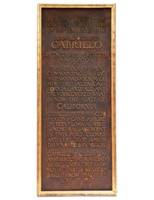 Cabrillo National Monument Model Plaque