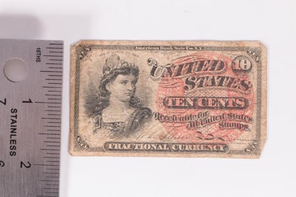 Fractional Currency Ten Cent Note, 1869-1875