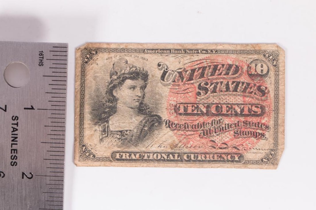 Fractional Currency Ten Cent Note, 1869-1875 (1 of 2)
