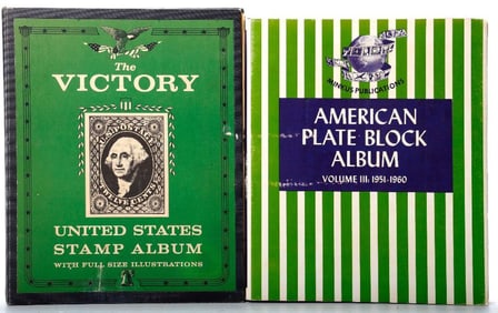 Two Vintage American Stamp Books