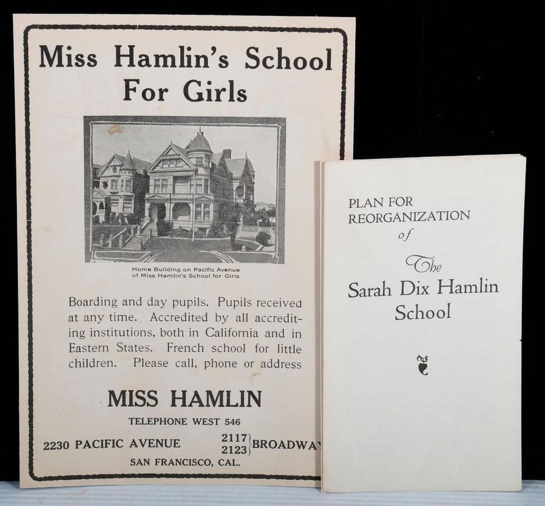 Sarah Dix Hamlin School Ephemera Group (1 of 7)