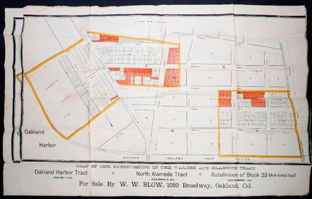 Oakland Real Estate/Tract Maps (3), Late 19th/Early 20th Century