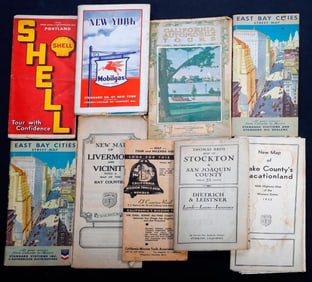 Group of Vintage California/Other Road Maps