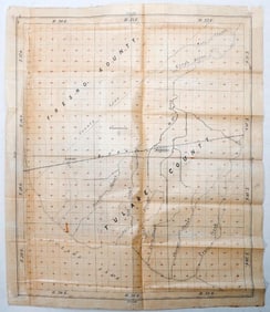 Early Fresno/Tulare County Plat Map, with 1916 Map of Sequoia National Forest