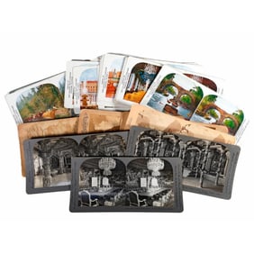 Group of Stereoscope Cards, San Francisco, Yosemite, Europe, etc.
