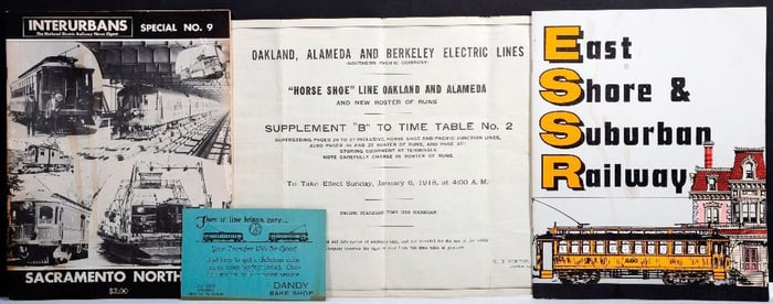 Railroad/Bay Area Streetcar Ephemera Group