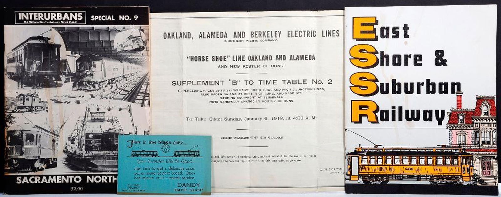 Railroad/Bay Area Streetcar Ephemera Group (1 of 4)