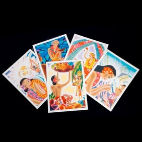 Vintage Frank McIntosh Blank Menu Covers (5)