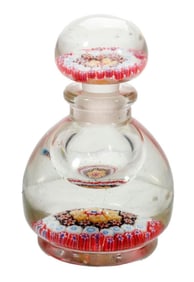 Murano Glass Millefiori Inkwell Paperweight