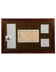 Texas Treasury Warrant, Signed J. Pinkney Henderson, 1842.
