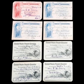 U.S. Senate Chamber and House Visitor Passes (1904-1906)