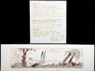 Joe Martin "Mister Boffo" Original Comic Art with ALS