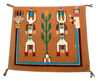 A Navajo Figural Yei Rug