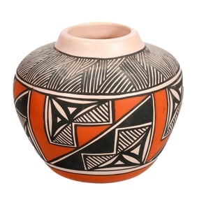 Small Acoma Pottery Jar, by E. Concho