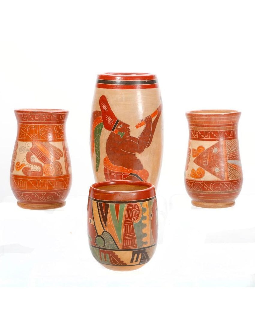 Contemporary Nicaraguan Ceramic Vases (4) (1 of 3)