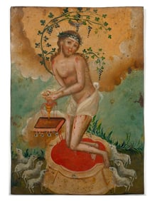 A Mexican Retablo of the Man of Sorrows