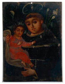 A Mexican Retablo of St. Anthony