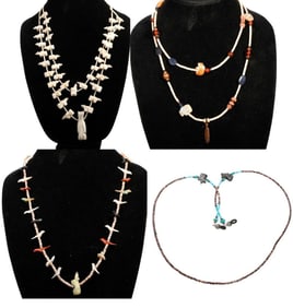 Vintage Native American Southwest Fetish Necklaces