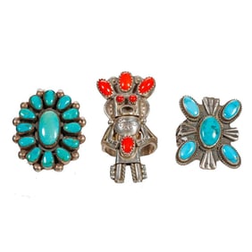 Vintage Native American Southwest Rings