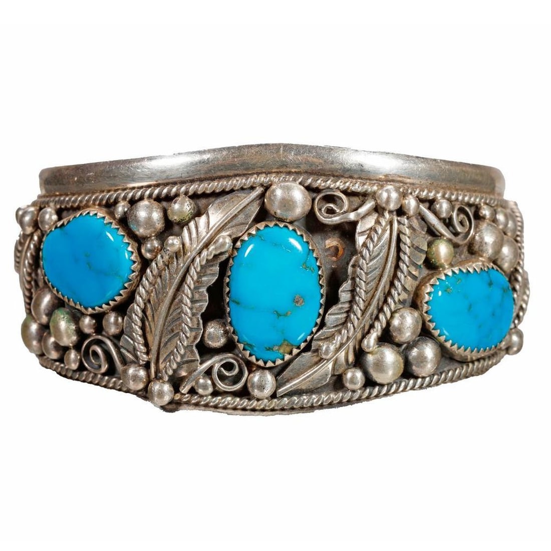 Vintage Native American Southwest Cuff Bracelet (1 of 4)