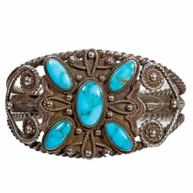 Vintage Native American Southwest Cuff Bracelet