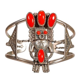 Vintage Native American Southwest Cuff Bracelet
