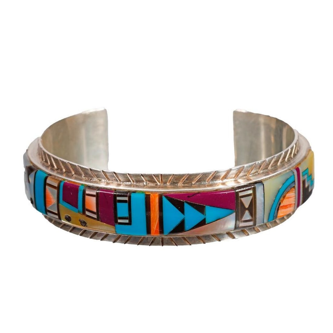 Vintage Native American Southwest Cuff Bracelet (1 of 2)
